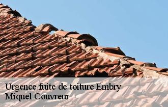 Urgence fuite de toiture  embry-62990 Miquel Couvreur