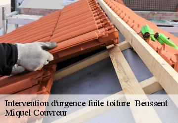 Intervention d'urgence fuite toiture   62170