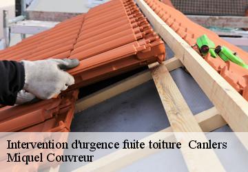 Intervention d'urgence fuite toiture   62310