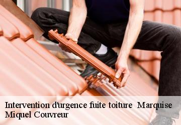 Intervention d'urgence fuite toiture 